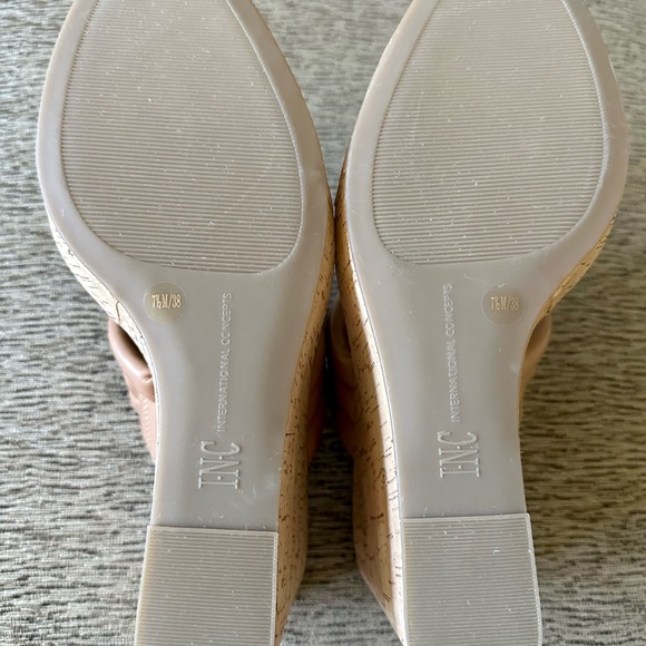 INC tan wedge sandals - Picture 6 of 6